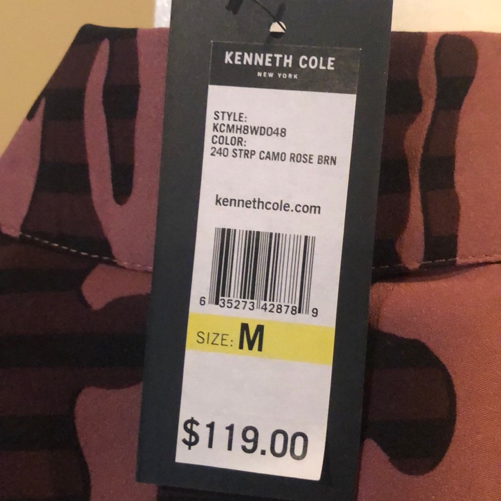 NWT! KENNETH COLE Women’s Camo Rose/Brown Dress - Picture 7 of 8
